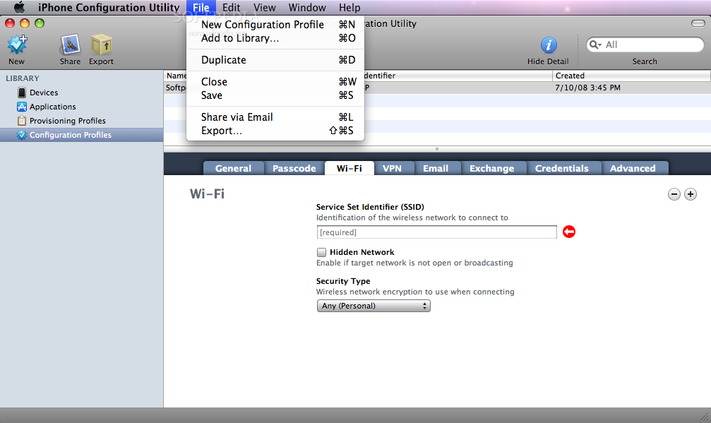 download iphone configuration utility for mac